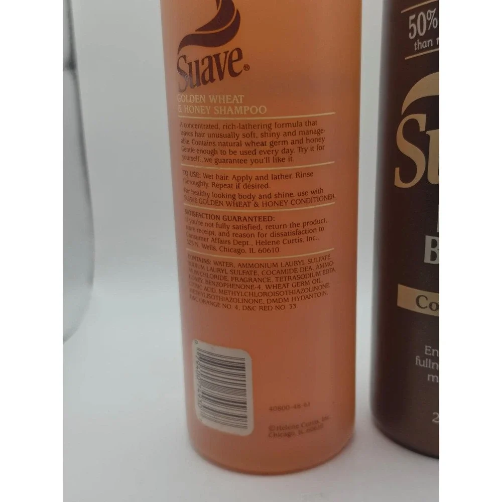 Suave Golden Wheat & Honey Shampoo & Full Body Conditioner Set Full Bottles 24oz